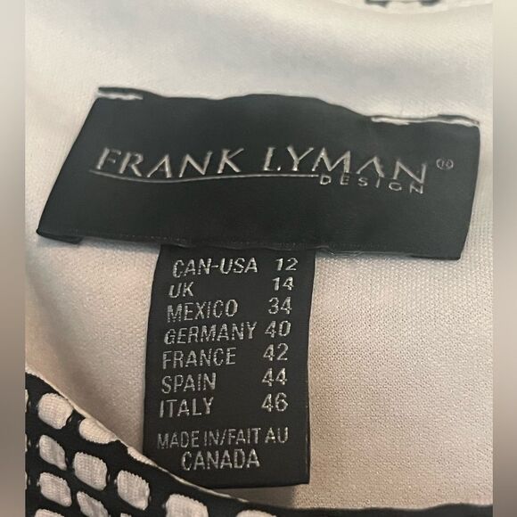 Frank Lyman Swing Black & White Dress - Picture 2 of 7